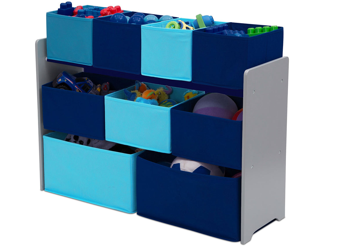 Delta Children easy-assembly setup with clear instructions for quick playtime organization