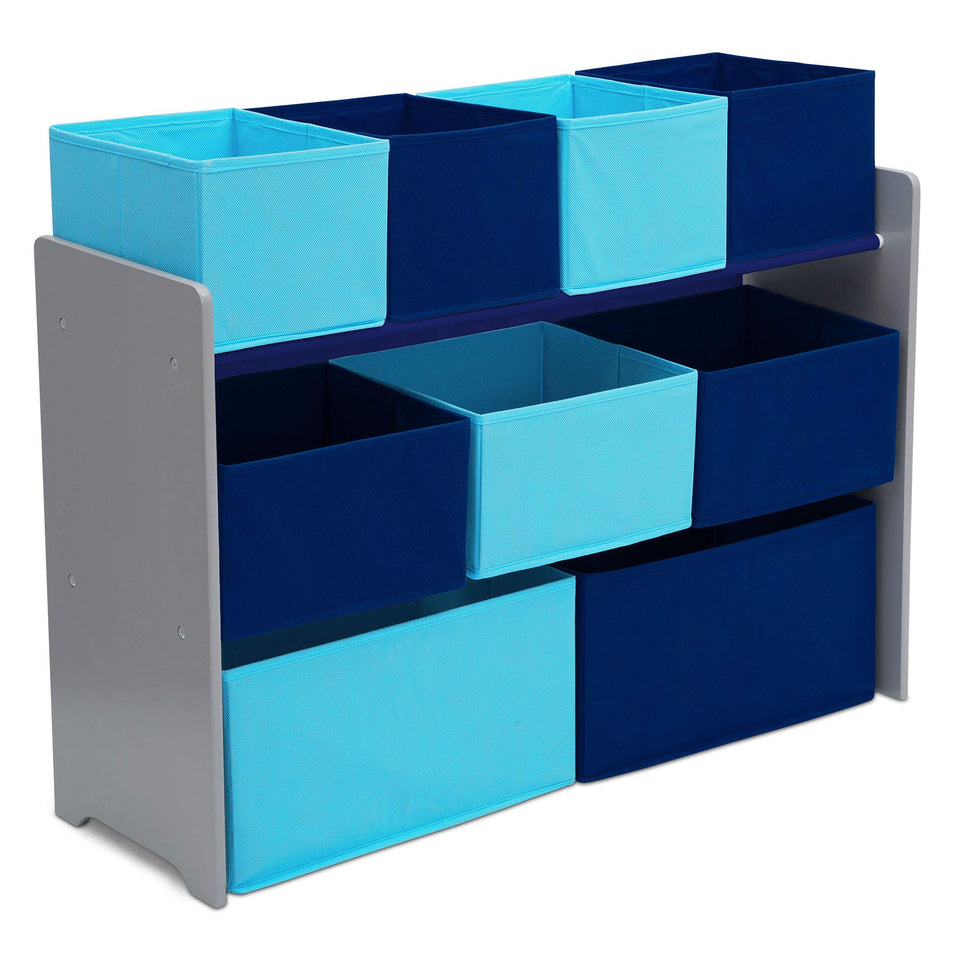 Delta Children Deluxe Multi-Bin Toy Organizer with nine bins keeps play area tidy and toys accessible