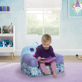 Delta Children Disney Frozen Cozee Buddy flip-out chair purple assembly guide and setup