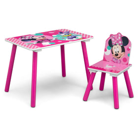 Delta Children Minnie Mouse toy box with retractable lid for easy storage