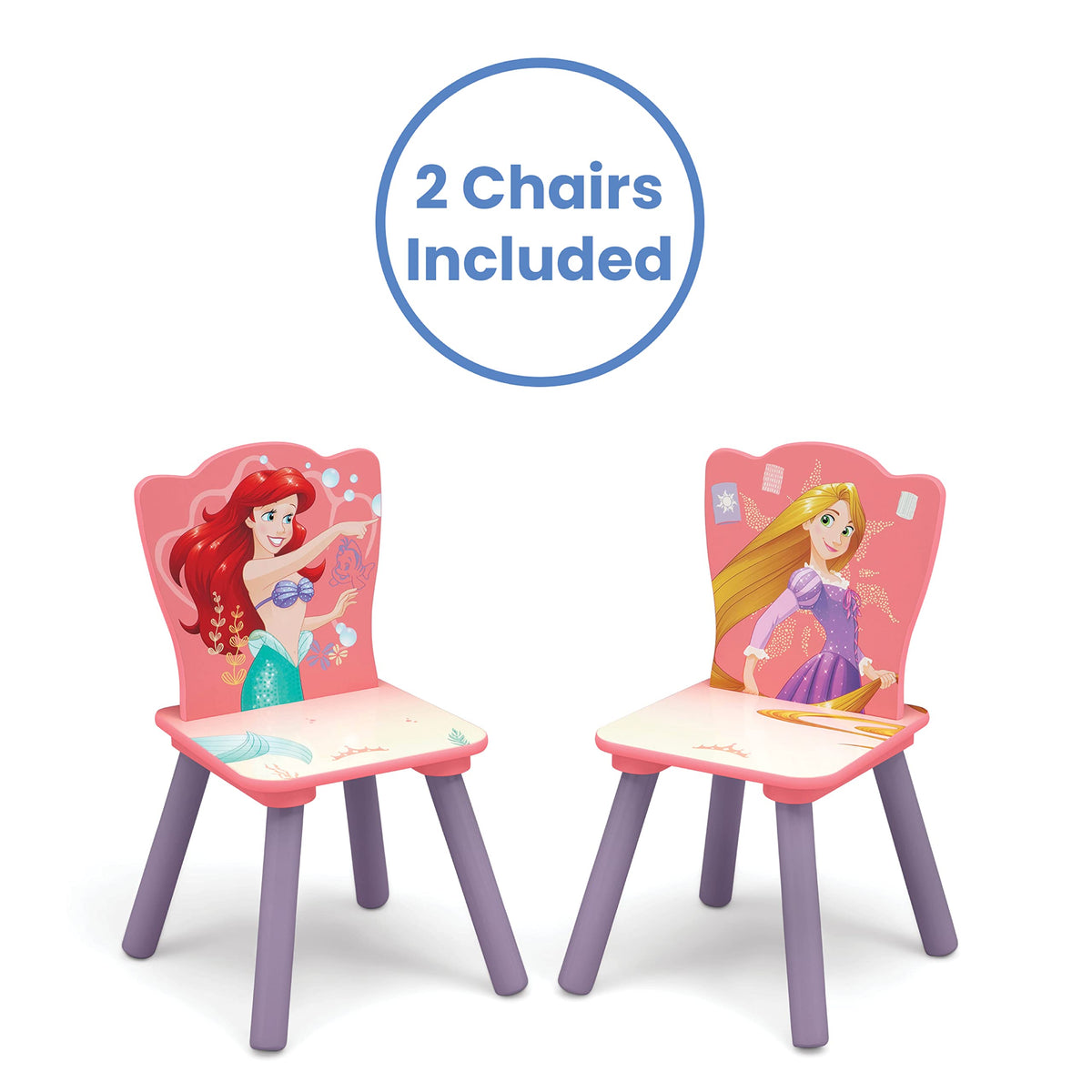 Delta Children Disney Princess chair with Moana graphic brightens activities.