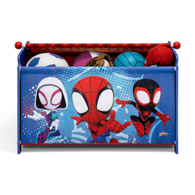 Delta Children Marvel Spidey toy box is easy to assemble for quick setup