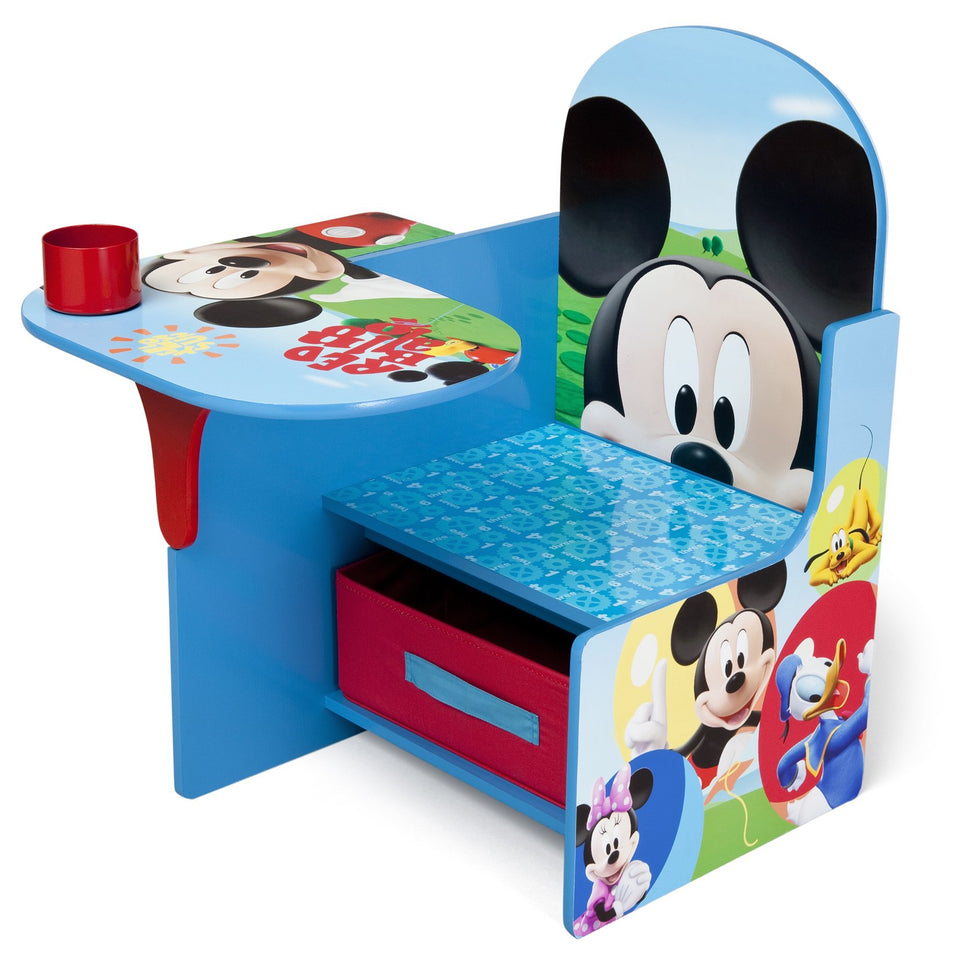 Delta Children Mickey Mouse chair desk with colorful graphics for kids' learning and play
