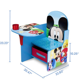 Low-height design invites easy access for toddlers during coloring and homework