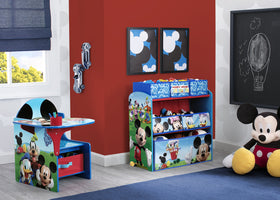 Durable engineered wood and fabric finish withstands daily kid use