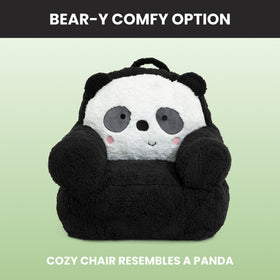 Delta Children Panda Cozee Buddy Chair panda detail adds friendly charm