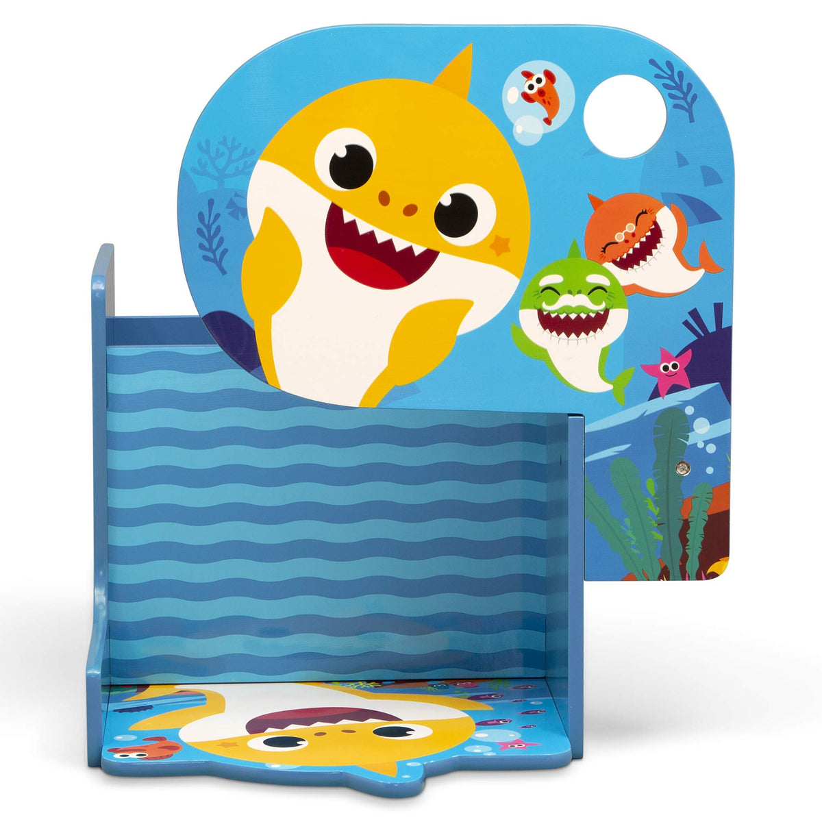 Delta Children scratch-resistant finish protects colorful graphics from daily wear.