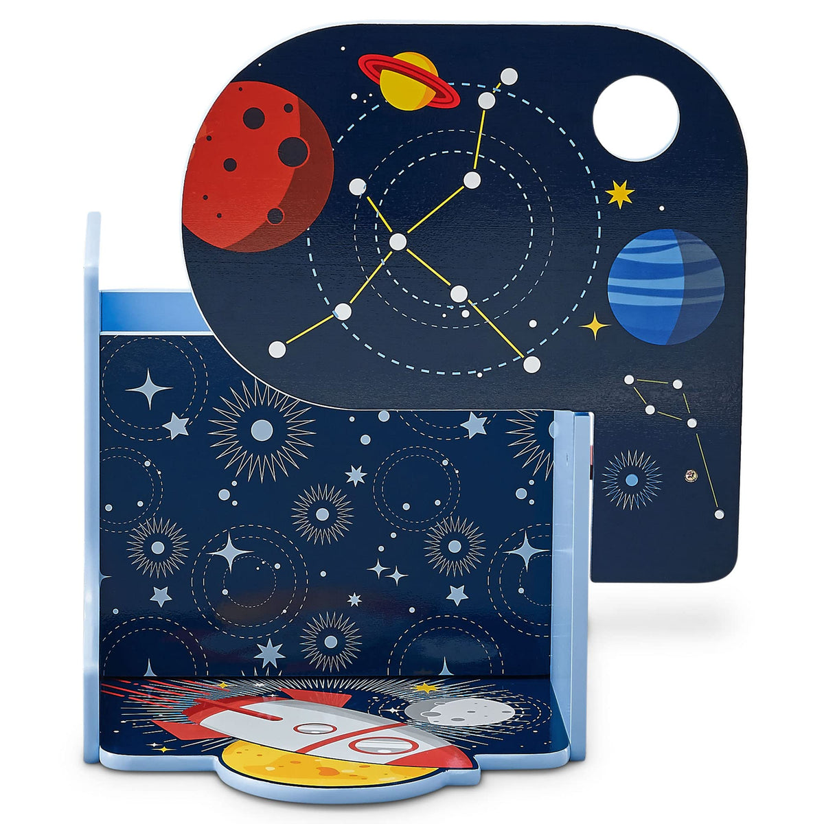 Delta Children Space Adventures homeschool-use, ideal for remote learning setups.