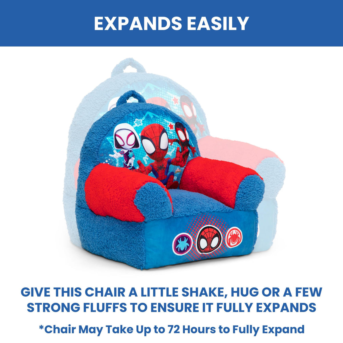 Delta Children Spidey chair is lightweight and easy to move