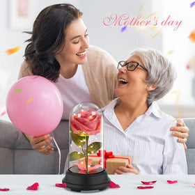 Deluxsa silk rose 9-inch lifelike bloom for display