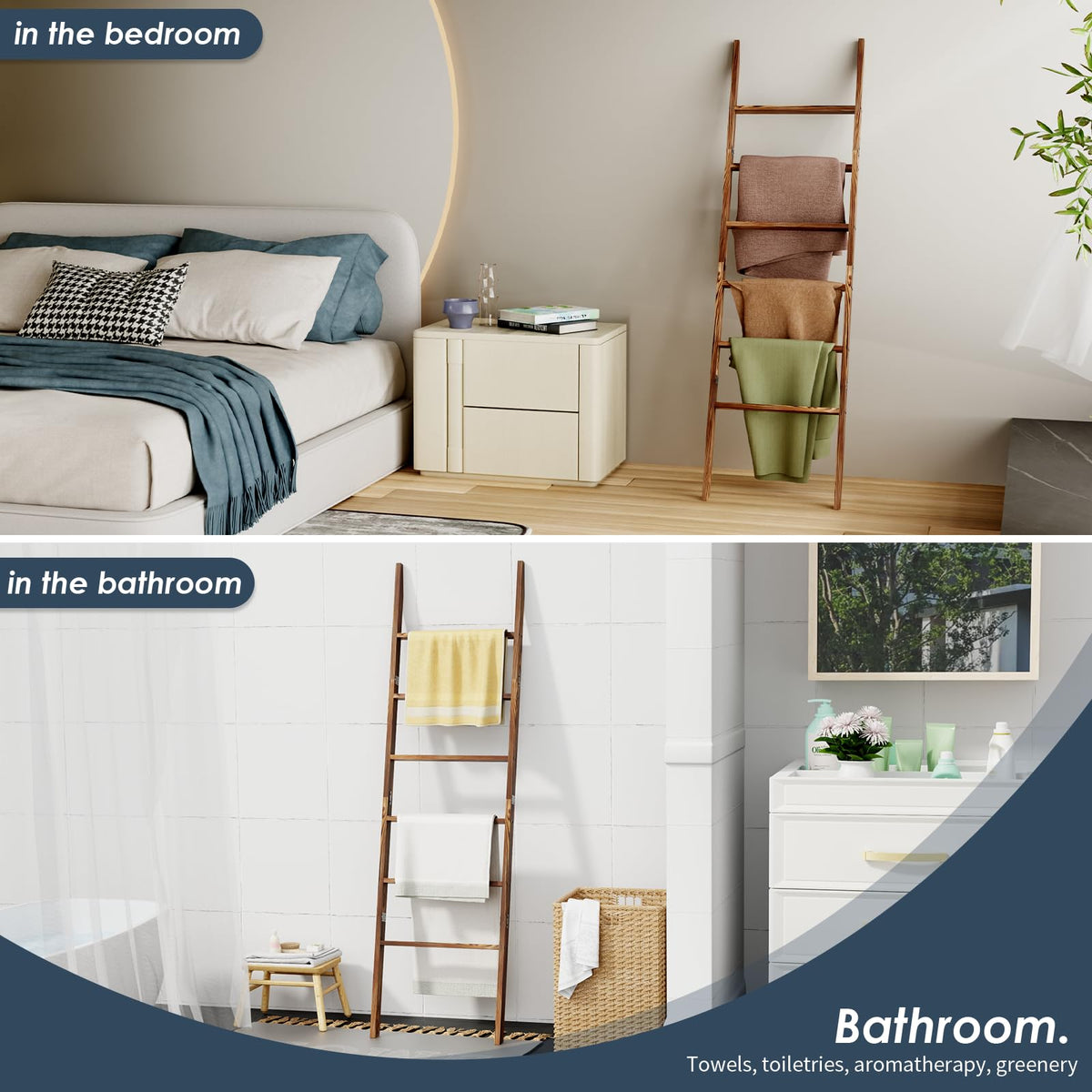 Delywh six adjustable rungs let you customize spacing.