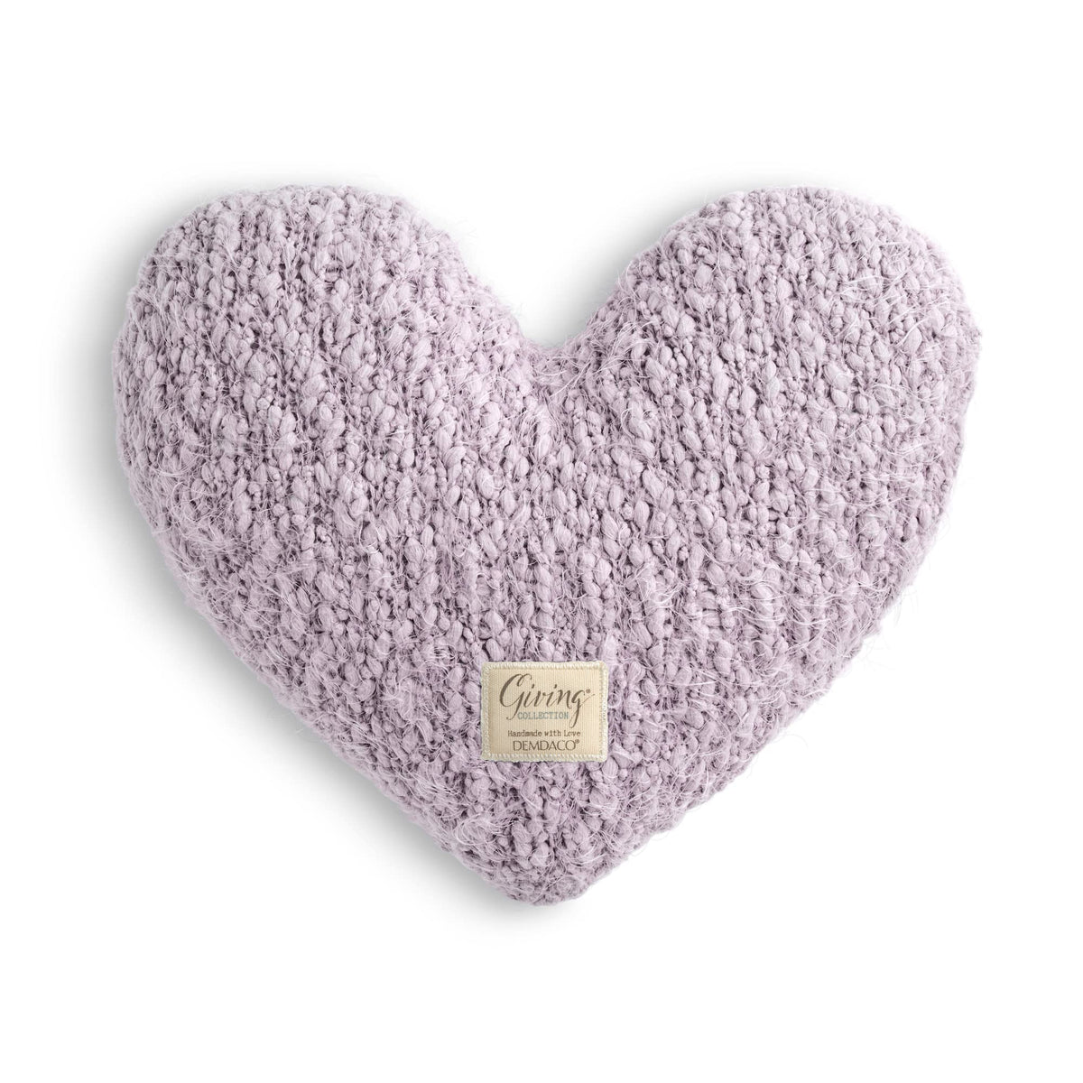 DEMDACO Giving Collection lavender weighted heart pillow, a comforting weighted hug for relaxing evenings.