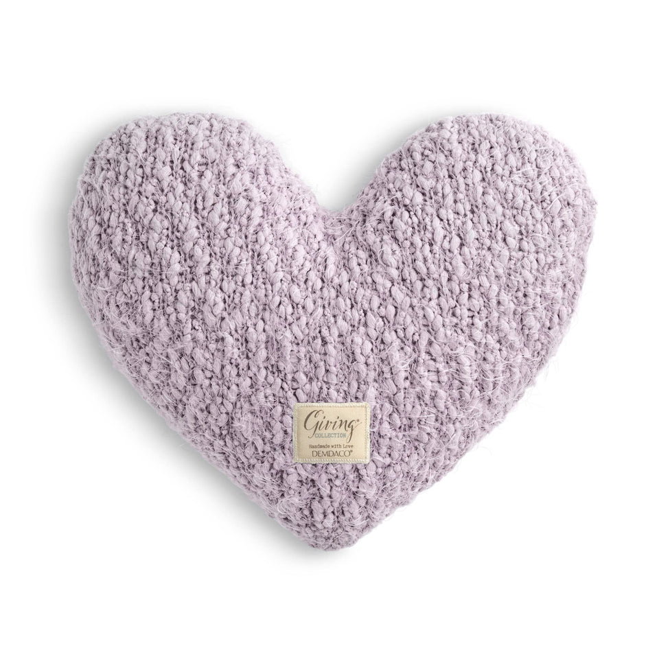 DEMDACO Giving Collection lavender weighted heart pillow, a comforting weighted hug for relaxing evenings.