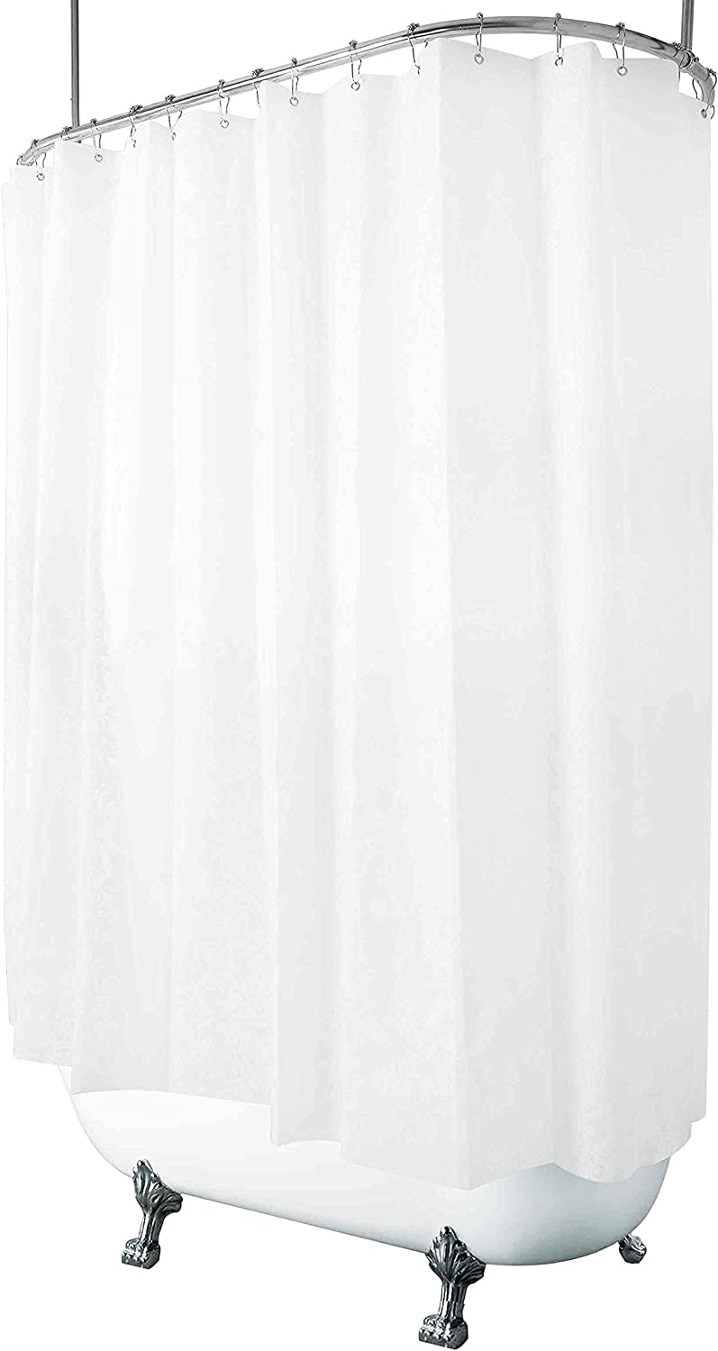 De-Mediocre clawfoot curtain in white 180x70 for water containment and style