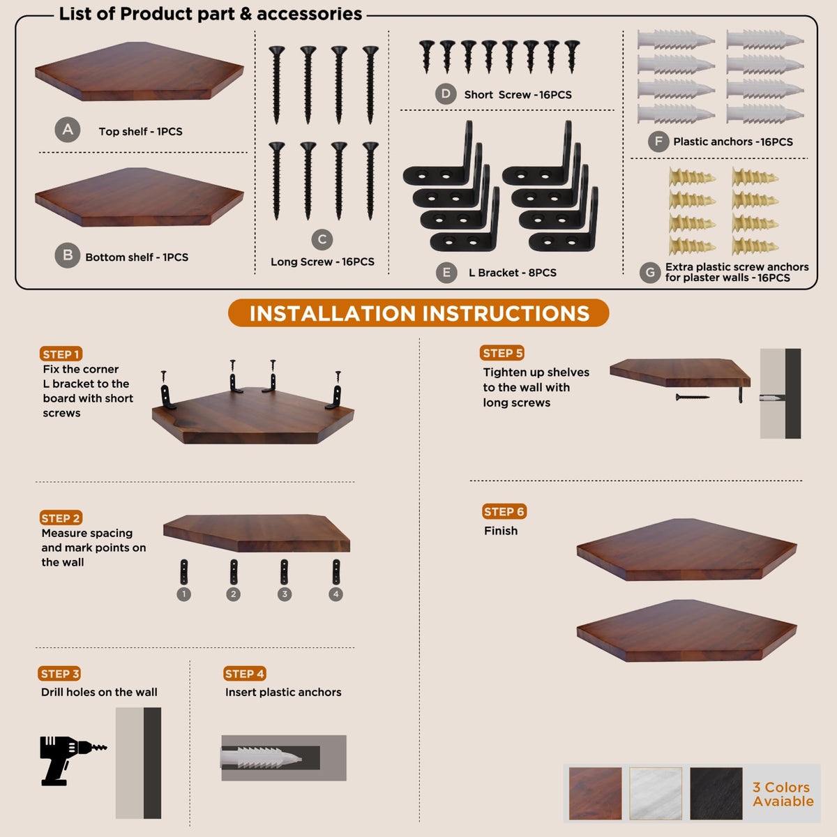 Demigo kitchen bathroom space-saving shelf ideal for small apartments and clutter reduction.