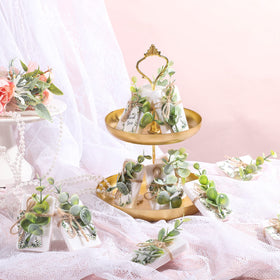 Demissle baby shower favors set provides a complete ready to gift option.