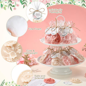 Demissle handmade 20-pcs soaps for stylish party favors.