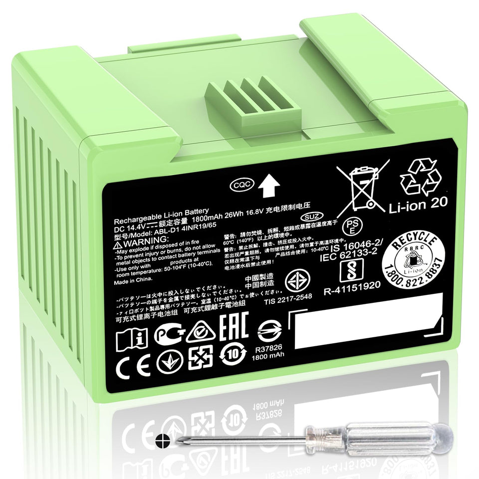 Dentsing ABL-D1 battery for Roomba i7 powering longer cleaning sessions