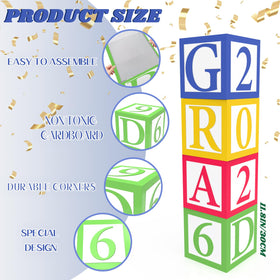 Denylo Pro colorful graduation balloon boxes create vibrant photo backdrops for Class of 2026.