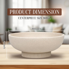 Contemporary Deobath decorative bowl as centerpiece in living space