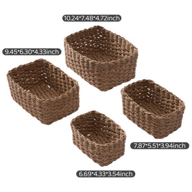 Deosur mini woven basket ideal for desk odds and ends