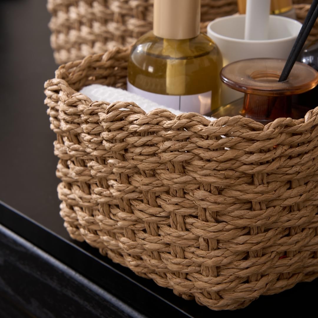 Deosur handwoven paper rope texture adds natural warmth to any space