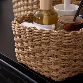 Deosur handwoven paper rope texture adds natural warmth to any space