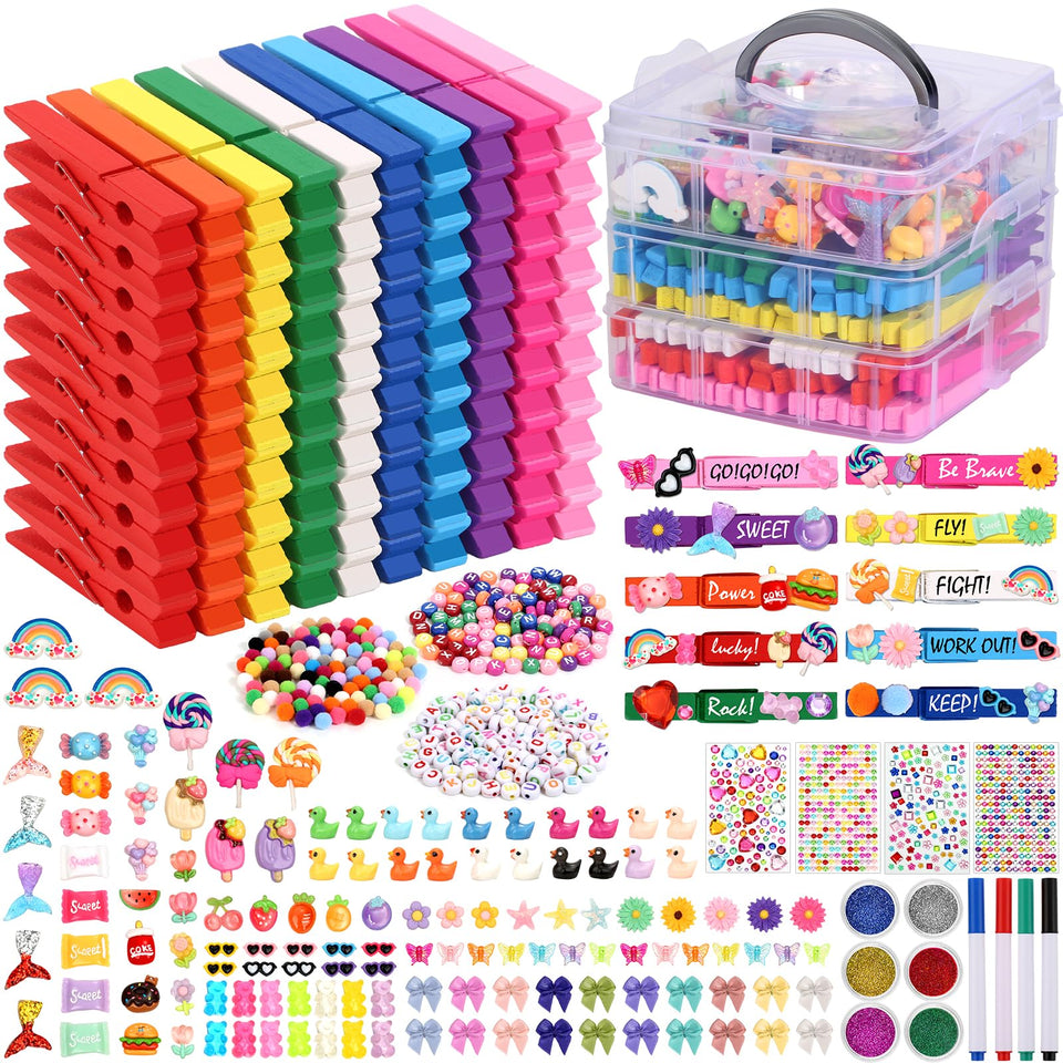 Depotcan Cheer Pins wooden clips—durable garment clips for crafts and decorations