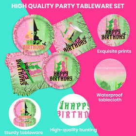 DEPOVTE Witch banner adds whimsical party backdrop