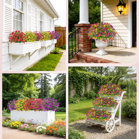 Der Rose 24 bundles outdoor flowers fuchsia bundle brightens window boxes with flair