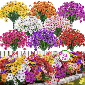Der Rose 24 bundles outdoor flowers white bouquet with UV-resistant color for sunlit patios