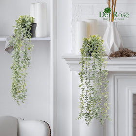 Der Rose artificial vines hanging decor boosts instant greenery for desks and shelves