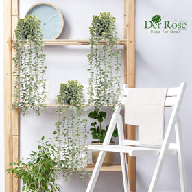 Der Rose bathroom decor faux plants bring fresh look without maintenance