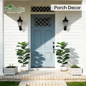 Der Rose fiddle leaf fig with bendable stems for customizable indoor styling