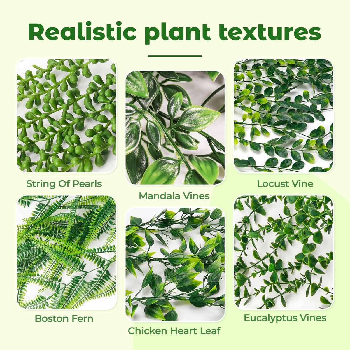 Der Rose Boston fern 6pack: lush faux greenery for living areas