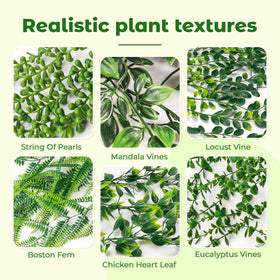 Der Rose Boston fern 6pack: lush faux greenery for living areas