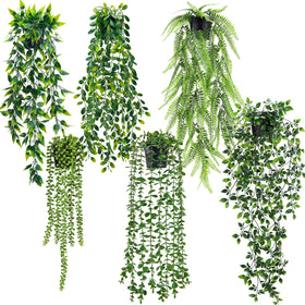 Der Rose eucalyptus vine 6pack: lifelike hanging greenery for bathroom or kitchen decor