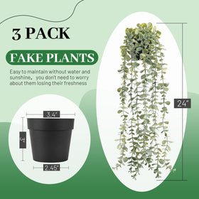 Der Rose faux eucalyptus plants on desks deliver realistic foliage without watering