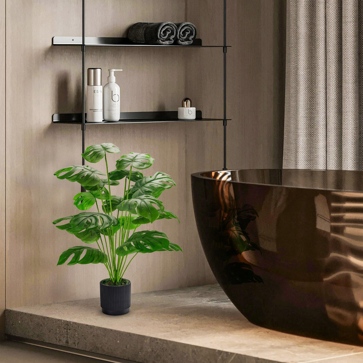 Der Rose Monstera 28-inch doorway accent for inviting entrances.