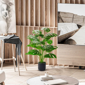 Der Rose Monstera 28-inch full-height display enhances space.