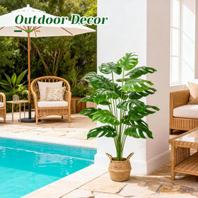 5-8 minute assembly for Der Rose Monstera refreshes spaces.