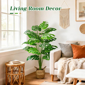 Sturdy base of Der Rose Monstera helps prevent tipping.
