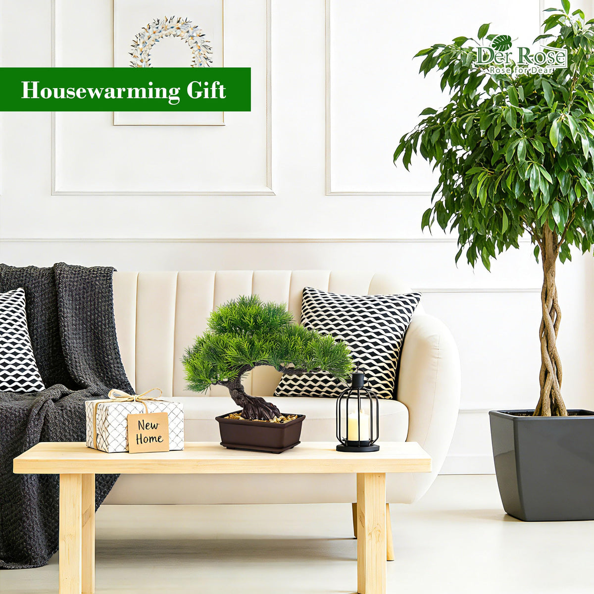 Der Rose zen-inspired bonsai for minimalist shelves and meditation corners.