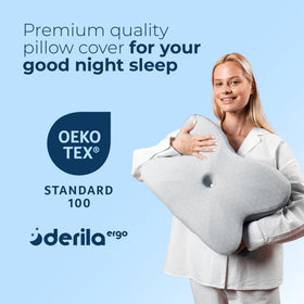 Derila Ergo Pillow Cover durable machine washable for easy care
