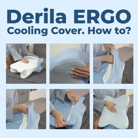 Derila Ergo Pillowcase hypoallergenic materials gentle on skin.