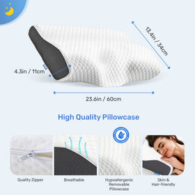 Derila King Size Neck Pillow breathable fabric helps you stay cool and sweat-free