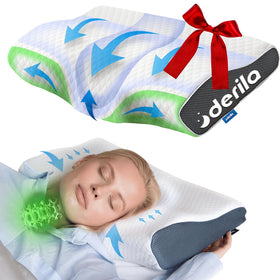 Derila King Size Neck Pillow butterfly shape delivers targeted side-sleeper support for restful nights