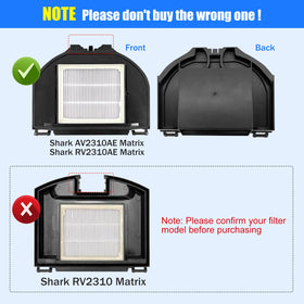 Detetap Shark Matrix sponge filters duo for washable, reusable filtration.