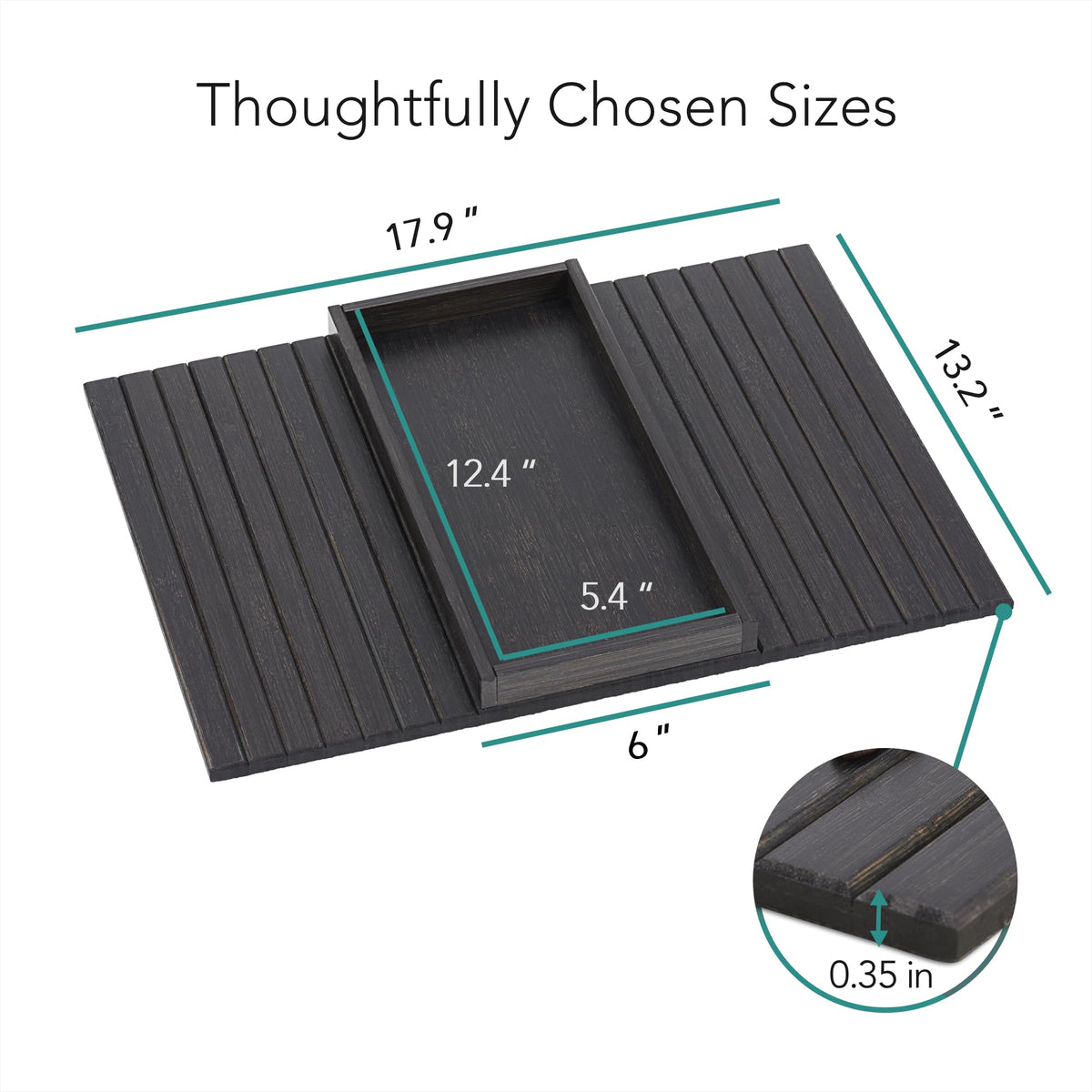 DETOR space-saving design adds surface without an extra table.