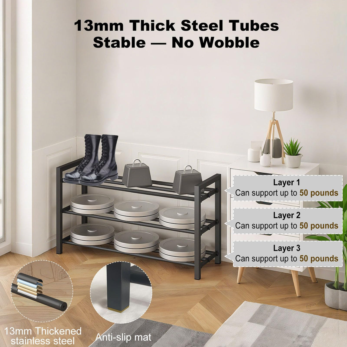 Detsuk two-wide shelves offer clear visibility and quick access.